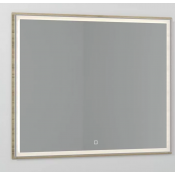 Зеркало Vod-ok Лайт 140x80 с подсветкой кокоболо натуральный