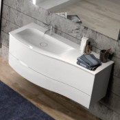 Тумба с раковиной Burgbad Sinea 2.0 SFFQ121L F2800 G0165 C0001*1 белый