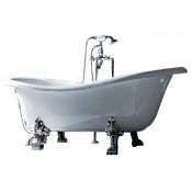 Акриловая ванна Gruppo Treesse Epoca V5071 cr белый/хром