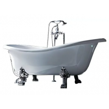 Акриловая ванна Gruppo Treesse Epoca V5071 cr белый/хром