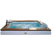 Акриловая ванна Jacuzzi Aura Plus 9F43337A 180х150 с гидромассажем венге
