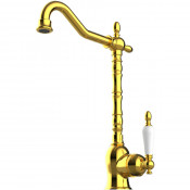 Смеситель для кухни GPD Retro Colored MTE180-A золото