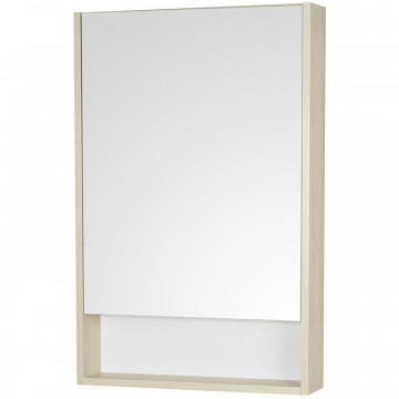 Зеркальный шкаф Акватон Сканди 55 1A252102SDB20 белый/дуб верона