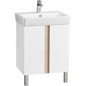 Тумба с раковиной Акватон Кантри 60 1A2574K0AHB20 белый/дуб верона