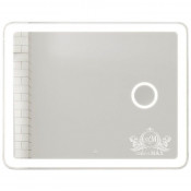 Зеркало Art&Max Latina AM-Lat-1000-800-DS-F-X3 100x80 с подсветкой и линзой