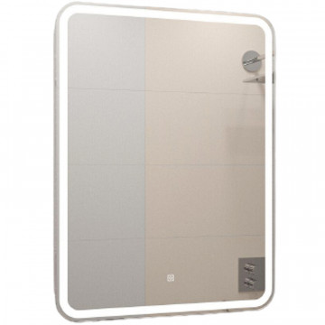 Зеркальный шкаф Art&Max Platino AM-Pla-600-800-1D-R-DS-F с подсветкой белый