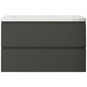 Тумба под раковину Art&Max Bianchi AM-Bianchi-900-2C-SO-GM серый матовый