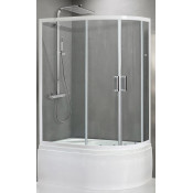 Душевой уголок Royal Bath RB 8120BK-T-L (прозрачное) левый