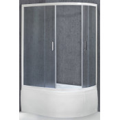 Душевой уголок Royal Bath RB8120BK-C-L (матовое) левый