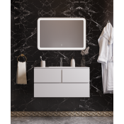 Комплект мебели для ванной Аллигатор Корсика 90 белый глянец