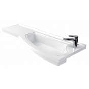 Раковина Цвет и стиль Аура 130 НФ-00006935 правая белый глянец