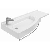 Раковина Цвет и стиль Галла 130 НФ-00007033 левая белый глянец