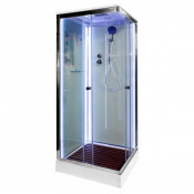 Душевая кабина Deto K401SLED 100x100 с подсветкой