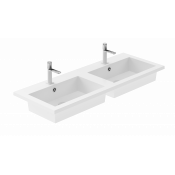 Раковина Цвет и стиль Джерси 120 НФ-00007152 двойная белый глянец