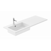 Раковина Цвет и стиль Джерси 120 НФ-00007159 левая белый глянец