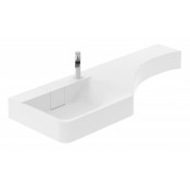 Раковина Цвет и стиль Кулибинка 135 НФ-00007397 левая белый глянец