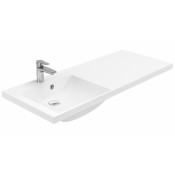 Раковина Цвет и стиль Молекула 120 НФ-00016786 левая белый глянец