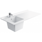 Раковина Цвет и стиль Ультра Лаб 135 НФ-00016786 левая белый глянец