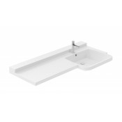 Раковина Цвет и Стиль Спарта new  135 НФ-00007922 правая белый глянец