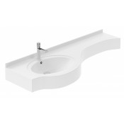 Раковина Цвет и стиль Фокус 135 НФ-00013706 левая белый глянец