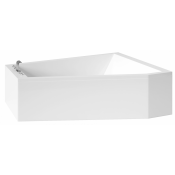 Ванна Цвет и стильКвадро НФ-00005834 211x151 правая белый