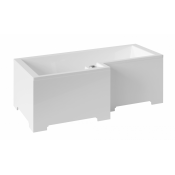 Ванна Цвет и стиль Фишка НФ-00005873 150х80 левая белый глянец