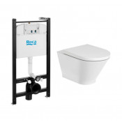 Унитаз подвесной Roca The Gap Round (чаша, инсталляция, сиденье) 7893105000