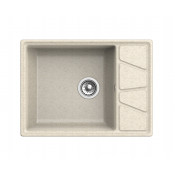 Мойка мрамор Granfest Vertex чаша с крылом 680*500 мм GF-V--680L бежевый