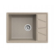 Мойка мрамор Granfest Vertex чаша с крылом 680*500 мм GF-V--680L песочный