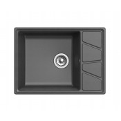 Мойка мрамор Granfest Vertex чаша с крылом 680*500 мм GF-V--680L графит