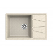 Мойка мрамор Granfest Vertex чаша с крылом 780*500 мм GF-V--780L бежевый