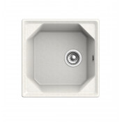 Мойка мрамор Granfest Unique 1-чаш. 500*500 мм GF-U-500 белый