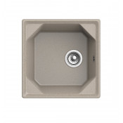 Мойка мрамор Granfest Unique 1-чаш. 500*500 мм GF-U-500 песочный