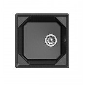 Мойка мрамор Granfest Unique 1-чаш. 500*500 мм GF-U-500 черный