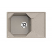 Мойка мрамор Granfest Unique чаша с крылом 740*500 GF-U-740L песочный