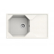 Мойка мрамор Granfest Unique чаша с крылом 840*500 GF-U-840L белый