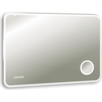 Зеркало Silver Mirrors Elsa LED-00002340 100х80 с подсветкой, часами, двойным подогревом