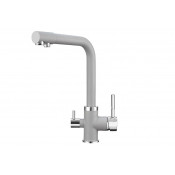 Смеситель для кухни Granula 2015al с подключением фильтра алюминиум