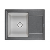 Кухонная мойка Granula Hibrid HI-65 65x50 графит/базальт
