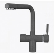 Смеситель для кухни Granula 2088bg с подключением фильтра графит 