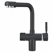 Смеситель для кухни Granula 2088sv с подключением фильтра шварц