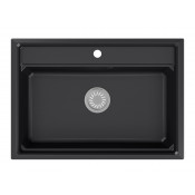 Кухонная мойка Granula Kitchen Space KS-7301 73x51 чёрный