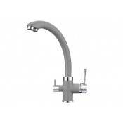 Смеситель для кухни Granula 2167al с подключением фильтра алюминиум