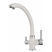 Смеситель для кухни Granula 2167wh с подключением фильтра арктик