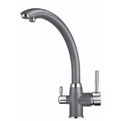 Смеситель для кухни Granula 2167bg графит