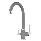 Смеситель для кухни Granula 2168bg с подключением фильтра графит