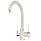 Смеситель для кухни Granula 2168pr с подключением фильтра шварц