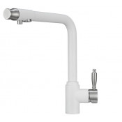 Смеситель для кухни Granula 2301wh с подключением фильтра арктик