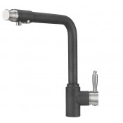Смеситель для кухни Granula 2301bg с подключением фильтра графит
