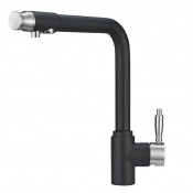 Смеситель для кухни Granula 2301bl с подключением фильтра черный